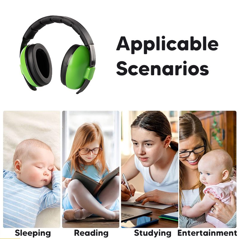 High Quality custom 23dB Children Kid Adjustable Infant Noise Reduce Hearing Protection Safety Soundproof Ear Muff For Babies