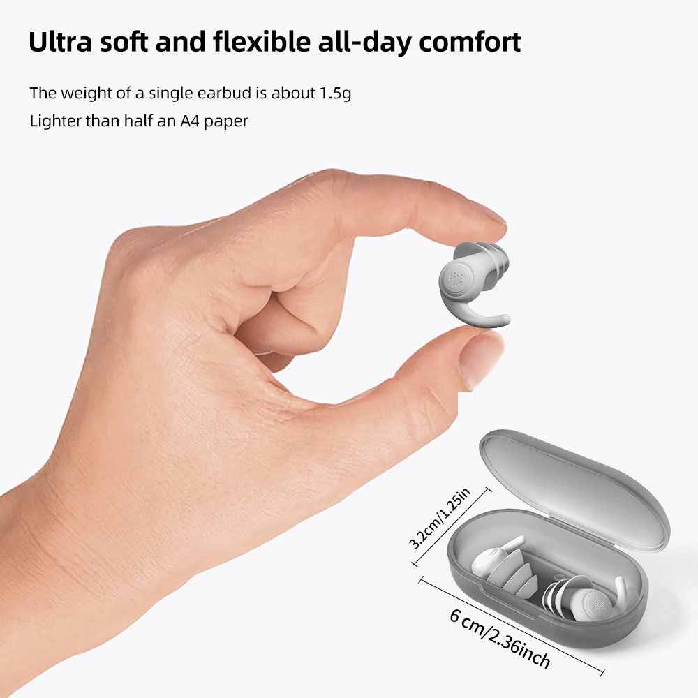 Prime Quality Protective Hearing Protection sleeping silicone earplugs shark fin fully washable for sleeping swimming festival
