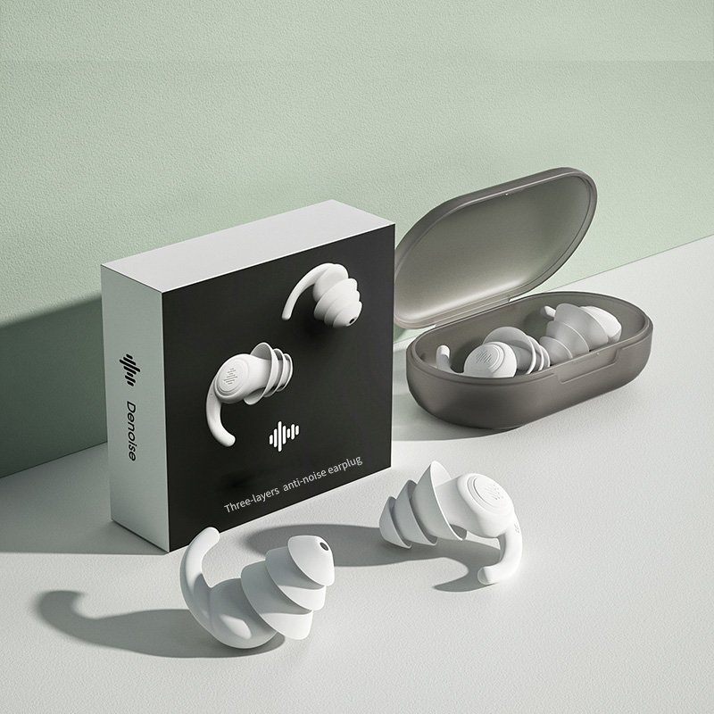 Prime Quality Protective Hearing Protection sleeping silicone earplugs shark fin fully washable for sleeping swimming festival