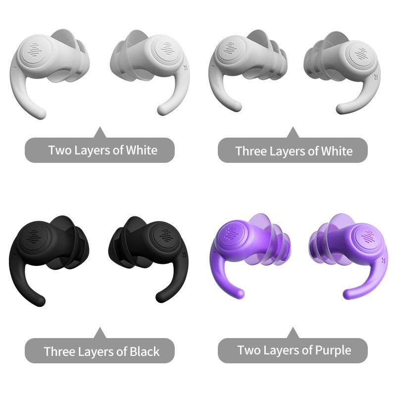 Prime Quality Protective Hearing Protection sleeping silicone earplugs shark fin fully washable for sleeping swimming festival