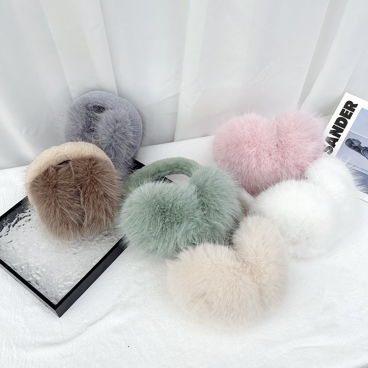 Custom Fashionable Faux Fur Ear Warmer Muffs Wholesale High Quality For Cold Winter Outdoor Use