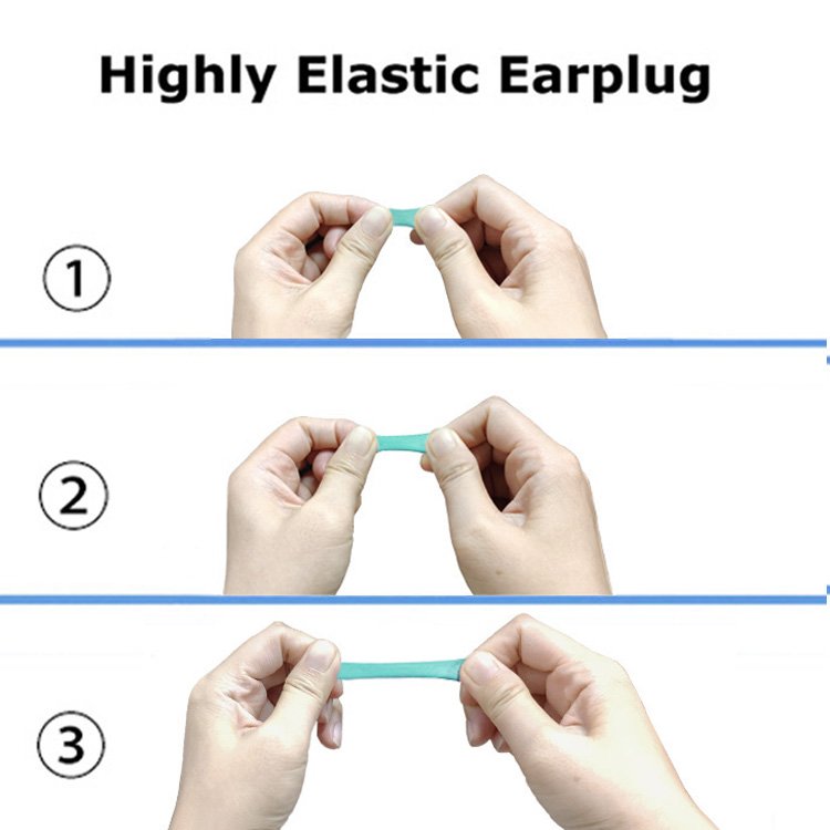 Travel Sleep Noise Prevention Soft Foam Ear Plugs 1 Inch Outdoor Hunting Sponge Hearing Protector Noise Reduction Earplugs