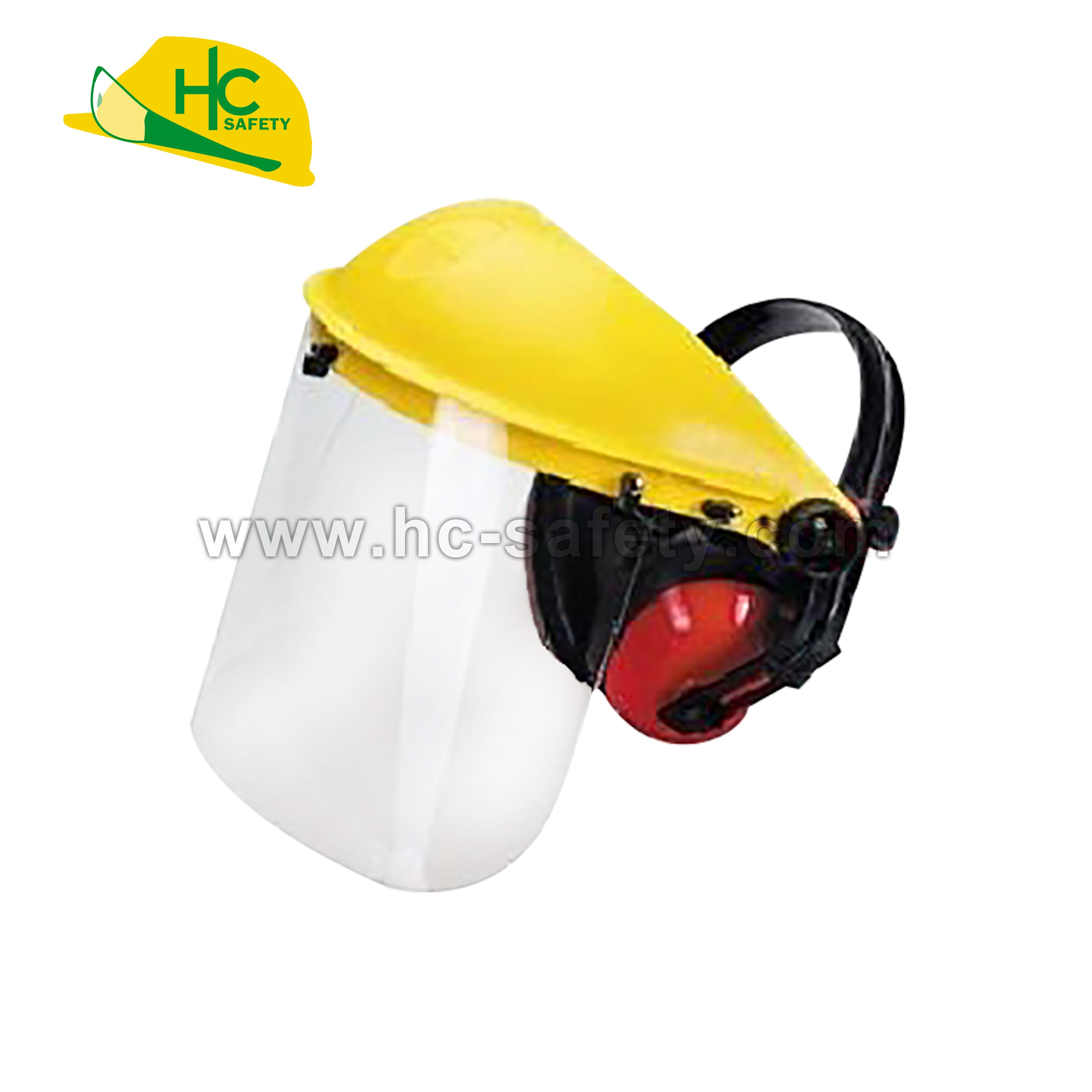 HC800B Meshwork Face Visor PC Visor Face Shield With Earmuffs Set
