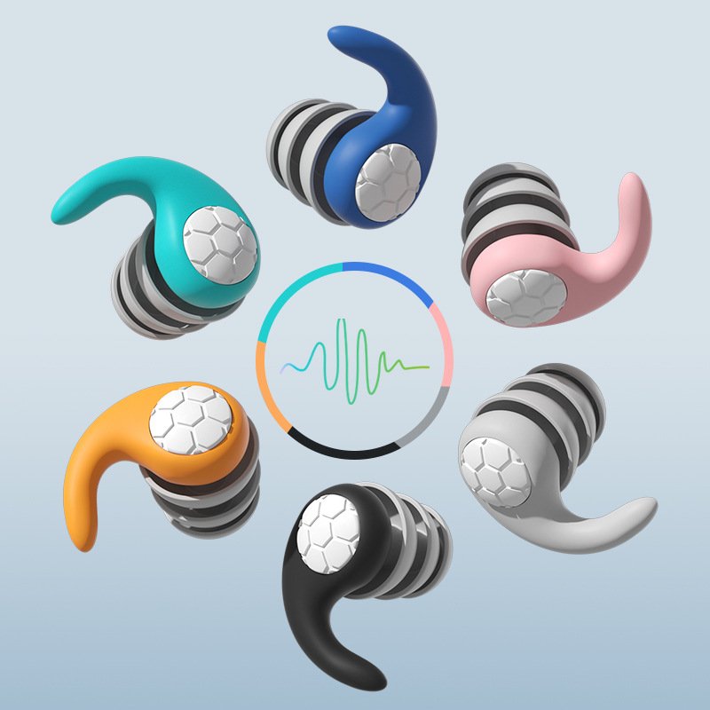 High Quality Custom Logo Silicone Ear Plugs Noise Cancelling Swimming Safety Earplugs Hearing Protection Accessories Wholesale