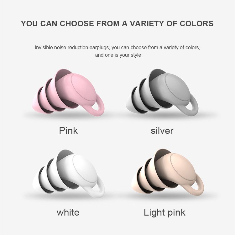 Waterproof Silicone Earplugs for Festival Sleep Noise Reduction and Mute Aid with Safety Feature Hearing Protection Product