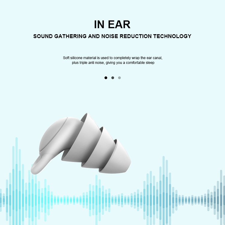 Waterproof Silicone Earplugs for Festival Sleep Noise Reduction and Mute Aid with Safety Feature Hearing Protection Product