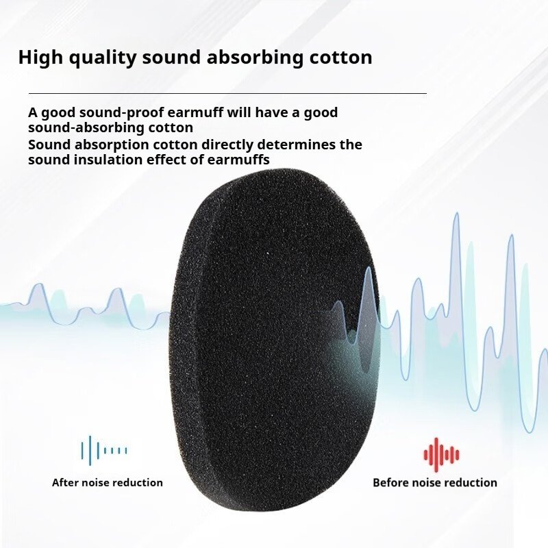 Industrial Ear Muffs Sleep 29dB Noise Reduction Head-Mounted Grinding Construction Factory Workshop Hearing Protection