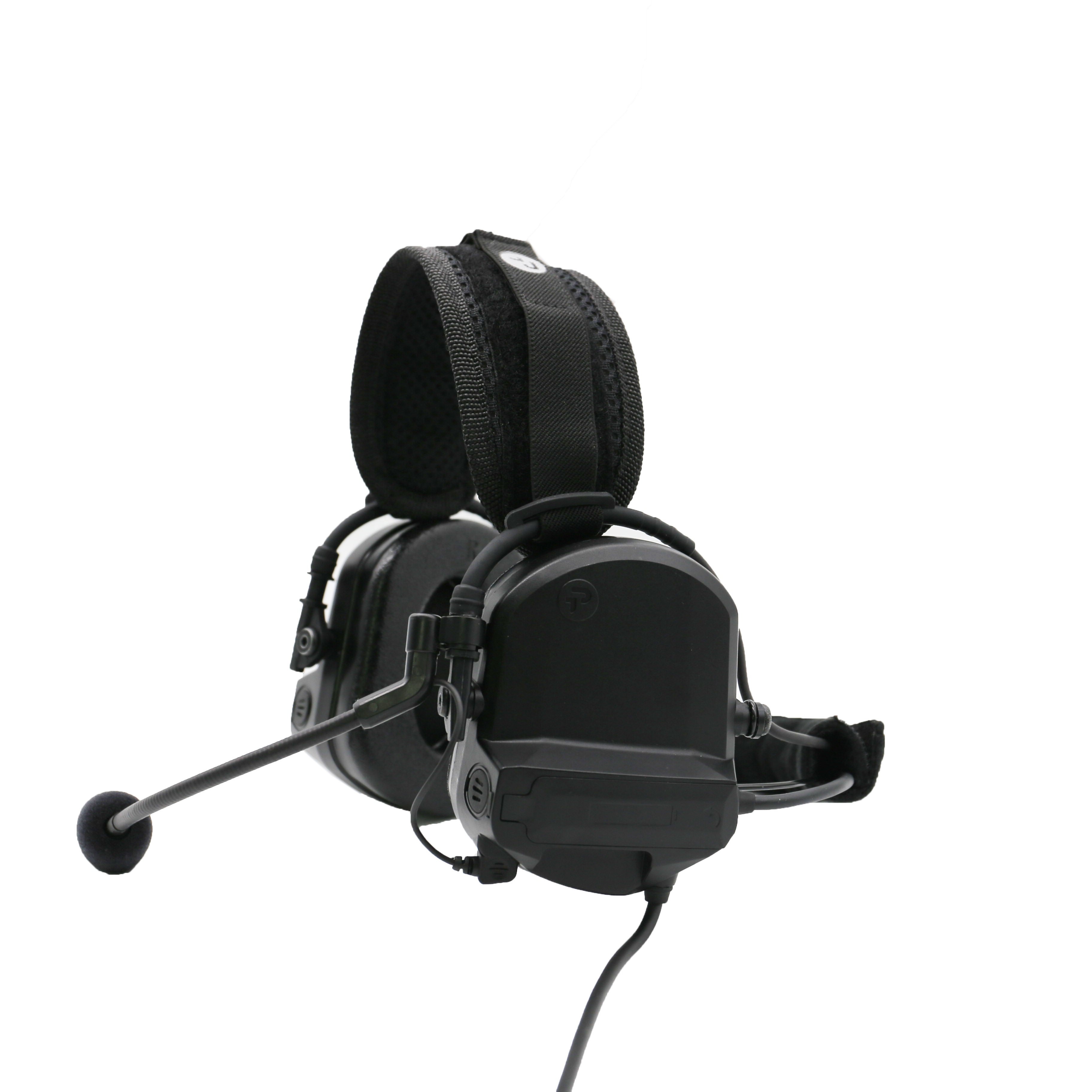 Tactical Headset with ARC Rail Adapter Hearing Protection Helmet Version E-LynX Handheld Dismounted SDR Solution