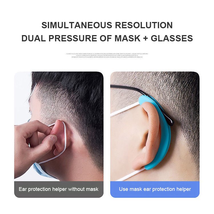 Colorful Silicone Ear Hook Mask with Noise Reduction Universal Accessory Comfortable Hearing Protection Pain Earrings Protector
