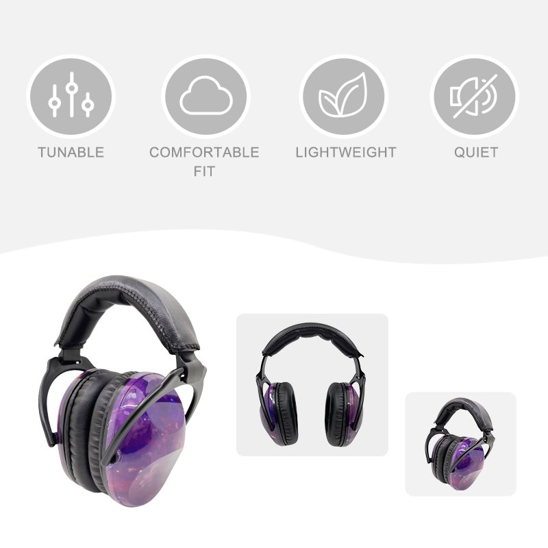 Customized Noise Reduction Foldable Adjustable Soft Ear Defender Kid Ear muff Sleeping Studying Earmuffs for Graffiti Style