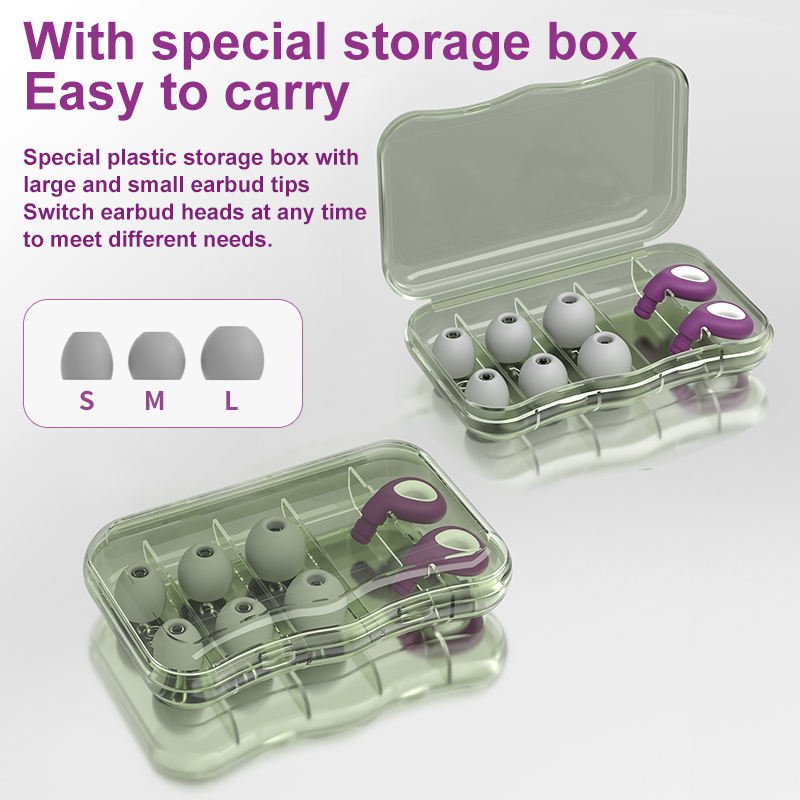 Comfortable Silicone Earplugs Noise Reduction Washable Sound Blocking Hearing Protection Sleep Work Study Snoring Safety Feature
