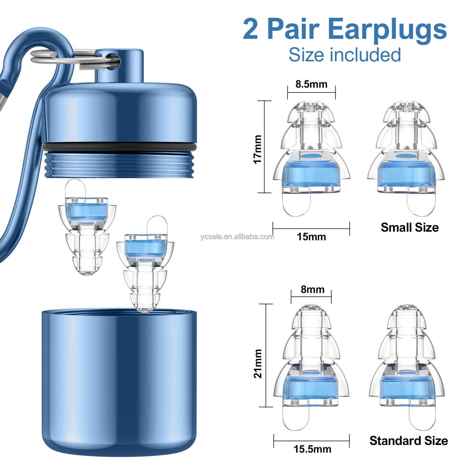 2 pair 24dB music ear plugs swimming noise cancelling hearing protection reusable concert ear plugs with filters