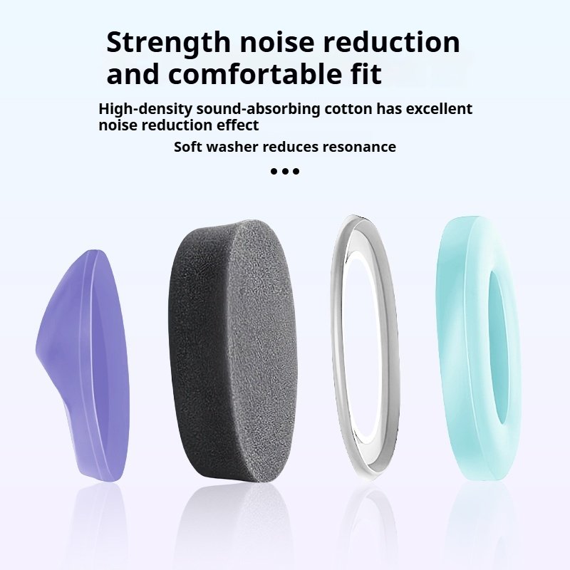 Purple ABS Children's Earmuffs Safety Noise-Reducing Earplugs for Hearing Protection Baby Safe Noise Isolating Ear Muff