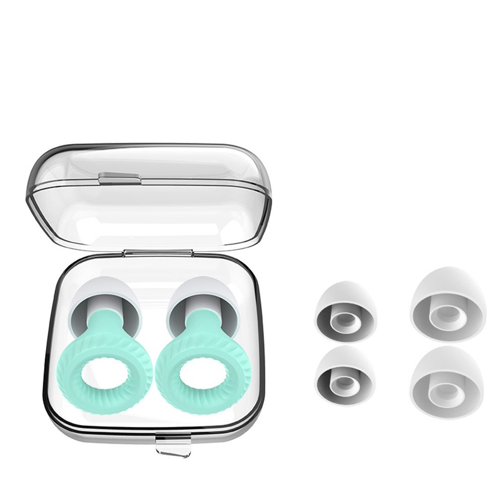 Quiet Ear Plugs for 25-28dB Noise Cancelling Soft Reusable Hearing Protection in Flexible Silicone for Sleep
