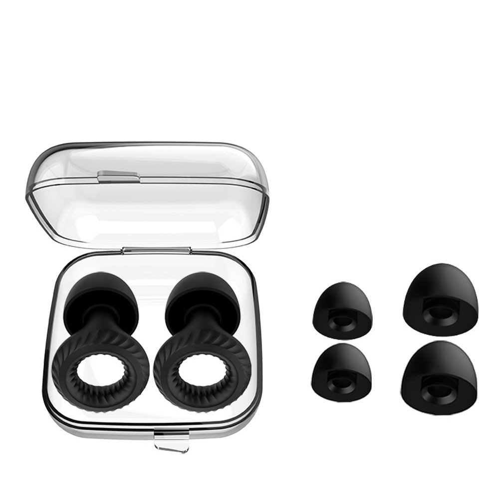 Quiet Ear Plugs for 25-28dB Noise Cancelling Soft Reusable Hearing Protection in Flexible Silicone for Sleep