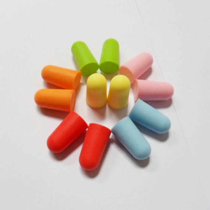 Bullet Shape PU Foam Earplug Slow Rebounded Effective Hearing Protection Product