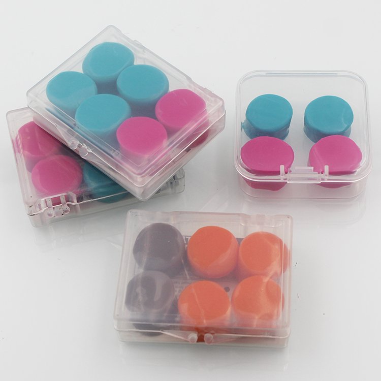 Professional Manufacturer Auditive Protection Water and Noise Silicone Ear Plugs Sound Blocking Up To 32 DB Study earplugs