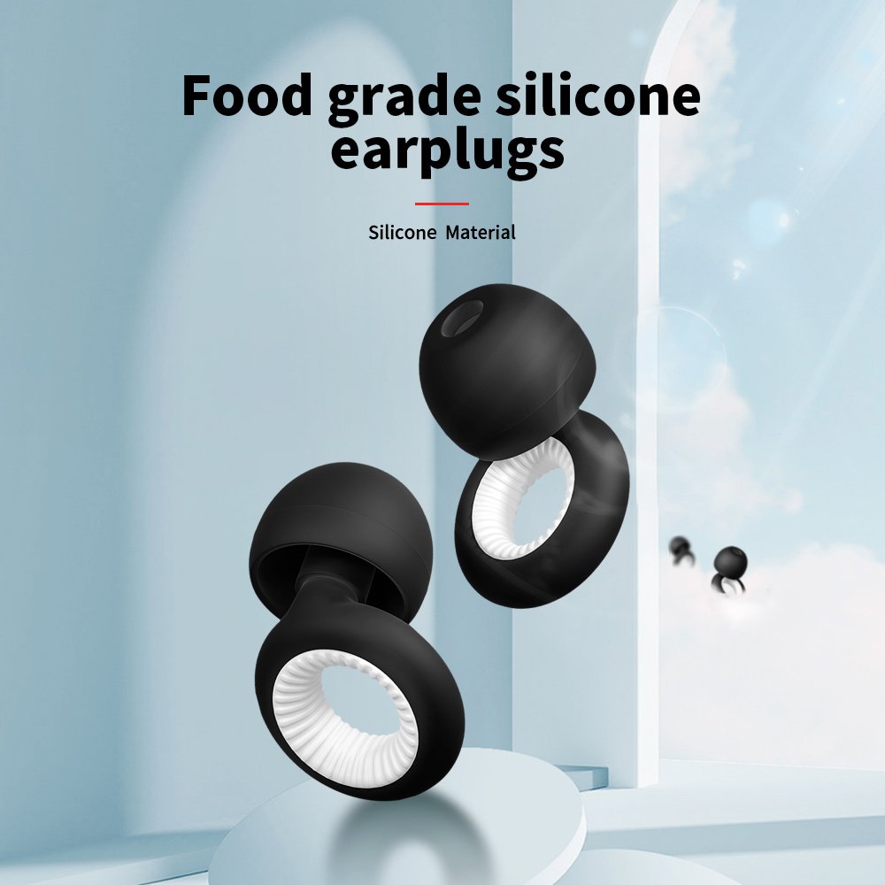 4 Size Soundproof soft reusable hearing protection earplugs for sleeping sleep ear plugs earplug silicone