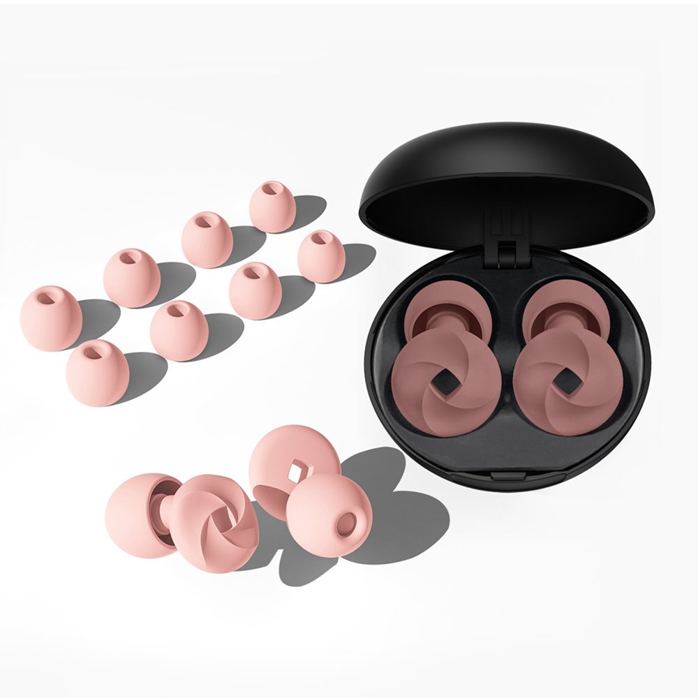 4 Size 33dB Earplugs Sleep Noise Cancelling Silicone Noise Reduction Sleeping Earplugs