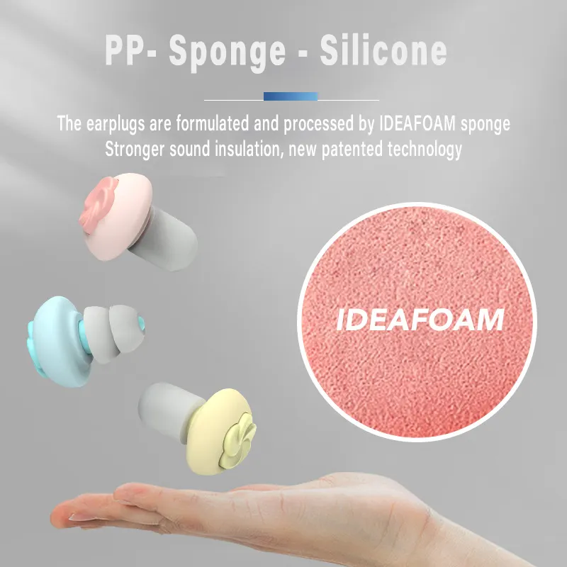 Quiet Noise Reduction Silicone Earplugs Fidelity Reusable PU Case Sleep and Party Hearing Protection Safety Feature