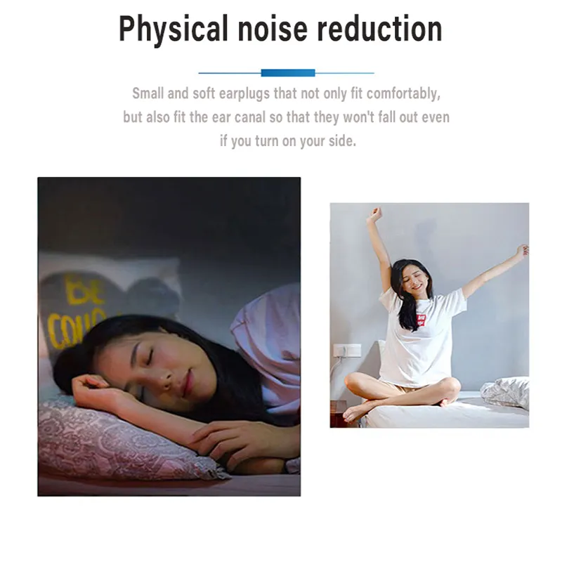 Quiet Noise Reduction Silicone Earplugs Fidelity Reusable PU Case Sleep and Party Hearing Protection Safety Feature