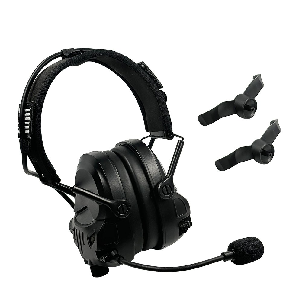 Ear Protection AMP Communication Headset Noise Cancelling Intercom Earmuffs Hearing Protectors With Two Wearing Options