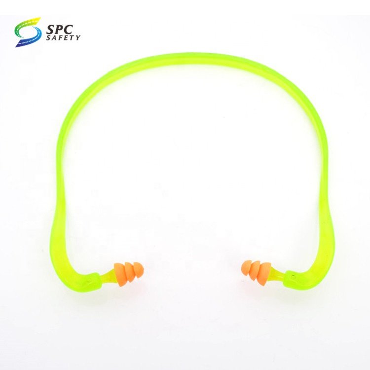 Construction Lawn Mowing Welding Worker work shooting hearing protection noise reduction ear plugs plastic banded safety earplug