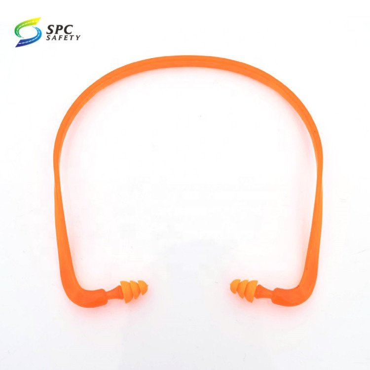 Construction Lawn Mowing Welding Worker work shooting hearing protection noise reduction ear plugs plastic banded safety earplug