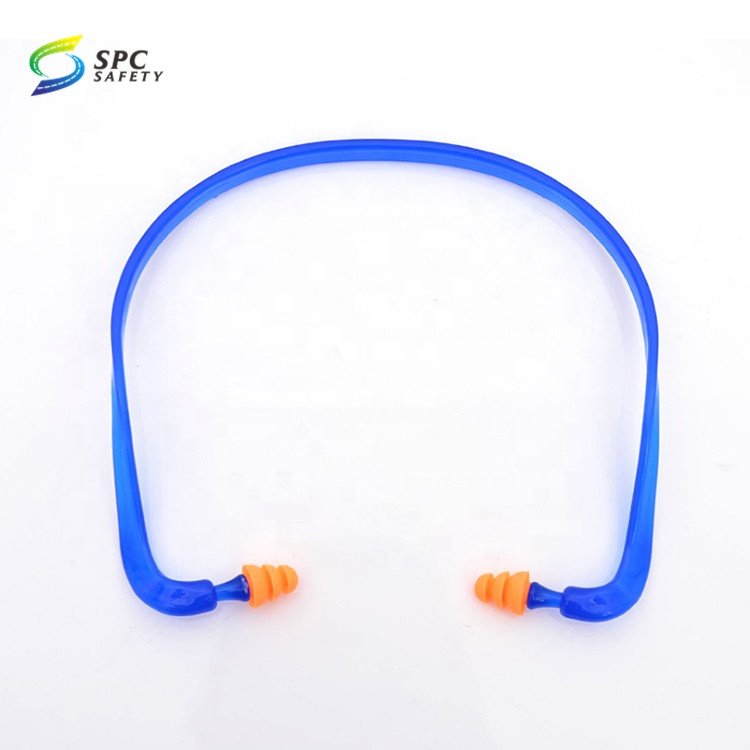 Construction Lawn Mowing Welding Worker work shooting hearing protection noise reduction ear plugs plastic banded safety earplug