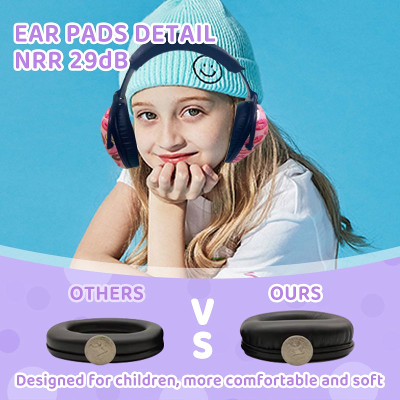 Safety Hearing Protection Ear Muffs Protection Baby Earmuffs Headband Soundproof Children For Kids Babies