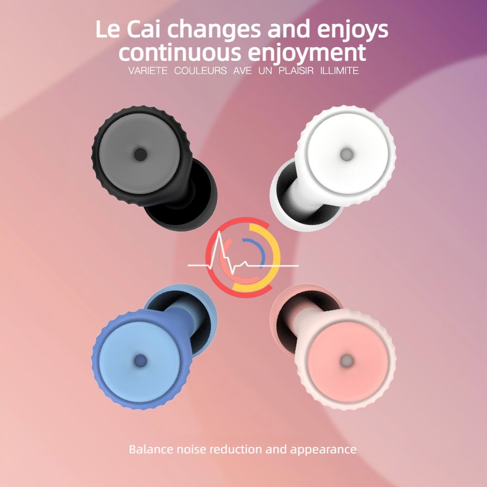 Reusable Ear Plugs for Noise Cancelling Hearing Protection Earplugs for Sleep Silicone Earplugs for Sleeping Noise Cancelling