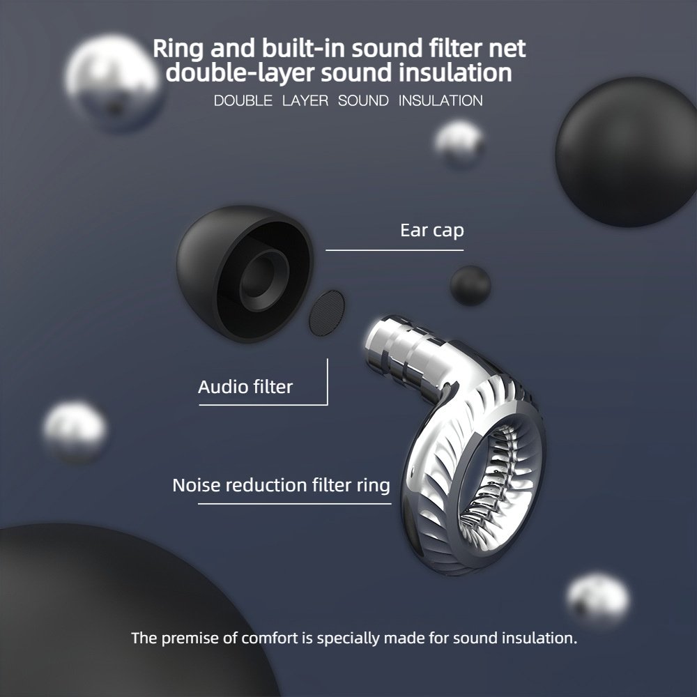 2024 Reduces Harmful Concert Earplug Silicone High Fidelity Noise Cancelling Acoustic Filter Music Ear plugs