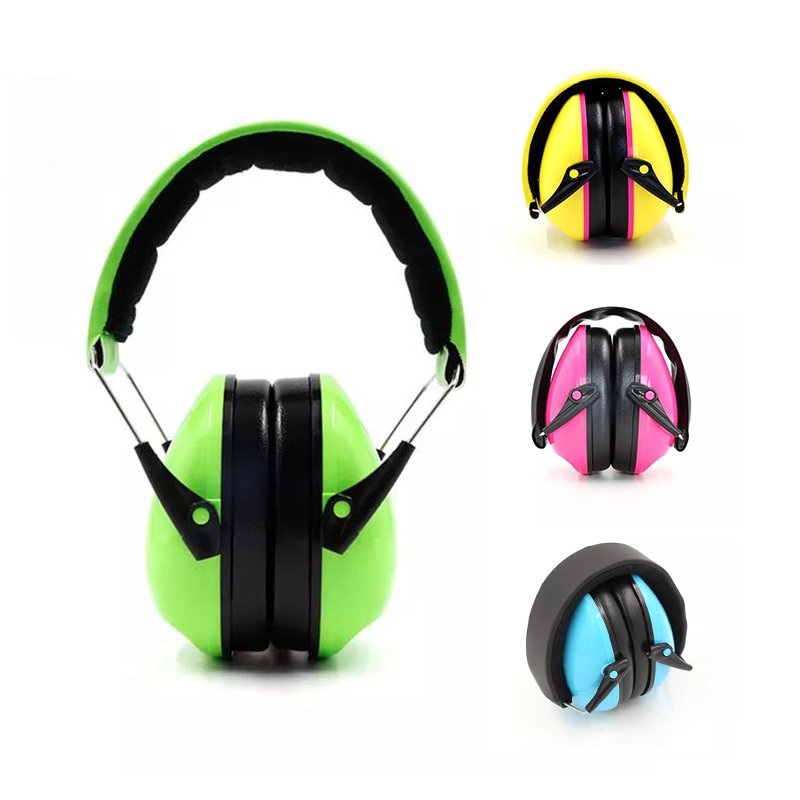 Custom Logo ABS Baby Earmuffs Noise-Cancelling & Hearing Protection Earplugs Safety Ear Muffs for Kids Children