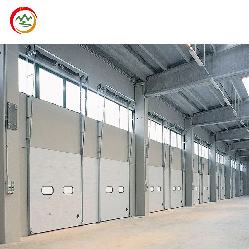 High Quality 40mm Thickness Finger- Protection 0.4mm Galvanized Steel Sectional Industrial Door