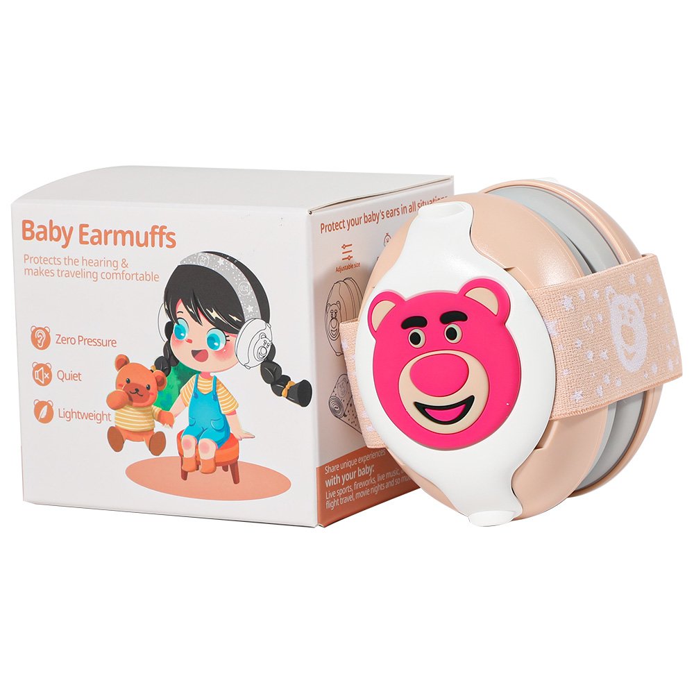 2 in 1 Baby Earmuff Sleep 25dB Noise Reduction Ear Defenders Baby Protection Hearing Protection Baby Ear Muffs