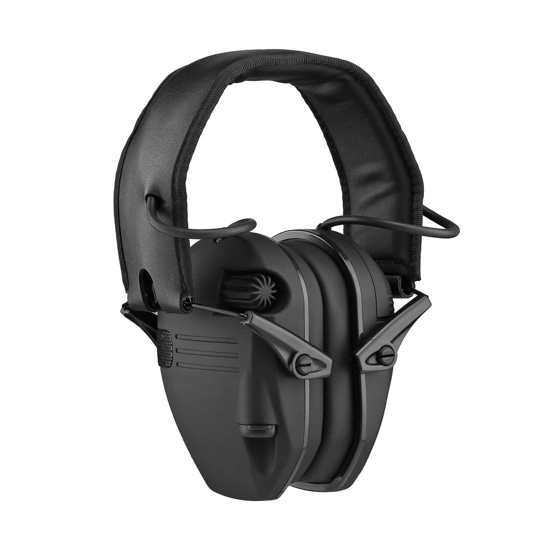 Foldable electronic noise-canceling headphones can be used for outdoor hunting and shooting training and hearing protection
