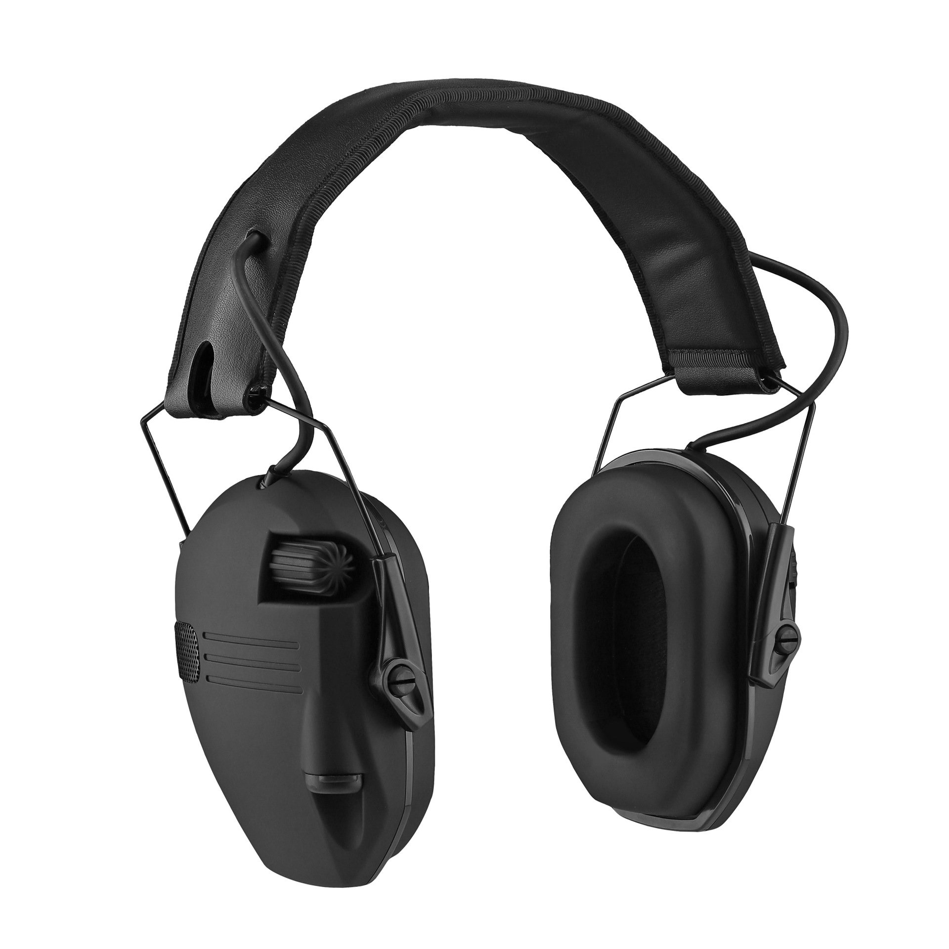 Foldable electronic noise-canceling headphones can be used for outdoor hunting and shooting training and hearing protection