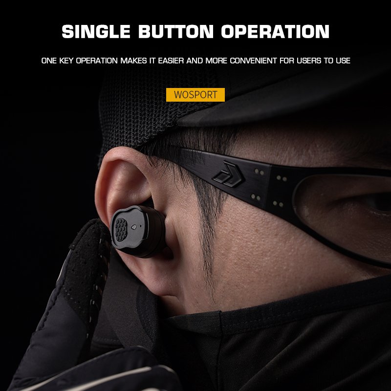 WOSPORT Wireless Shooting Earphones Bluetooth Hearing Protection Earbuds With Noise Cancelling Sport Earbuds Headphone