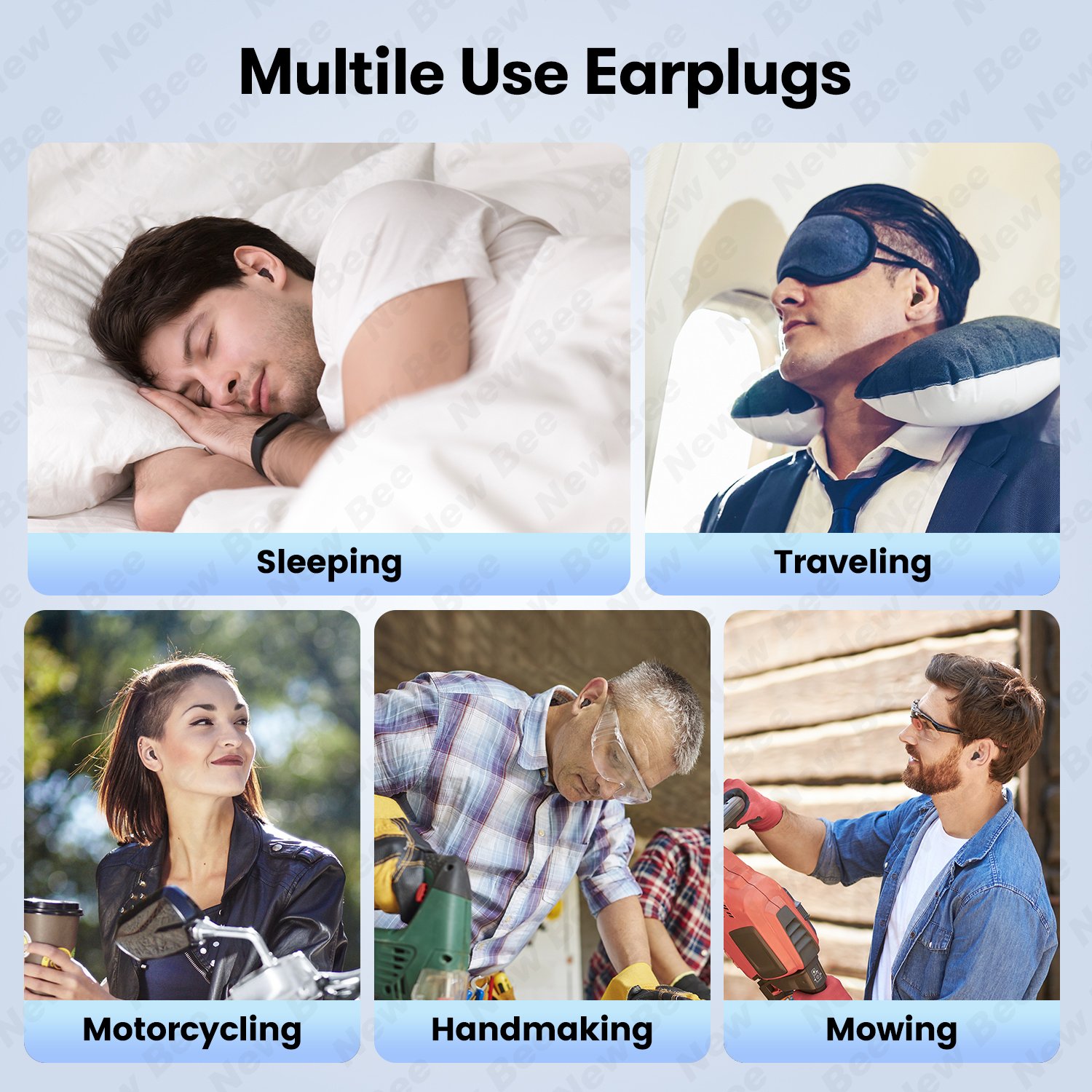 New Arrival Earphone Eartip 51 Pairs Noise Cancelling Sleep Earplugs Noise Reduction Ear Plugs for Better Sleeping