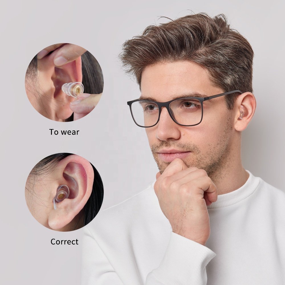 2 Pairs New Metal Filter Ear plugs Hearing Protection Music Concerts Sleeping Earplugs High Fidelity Custom Logo