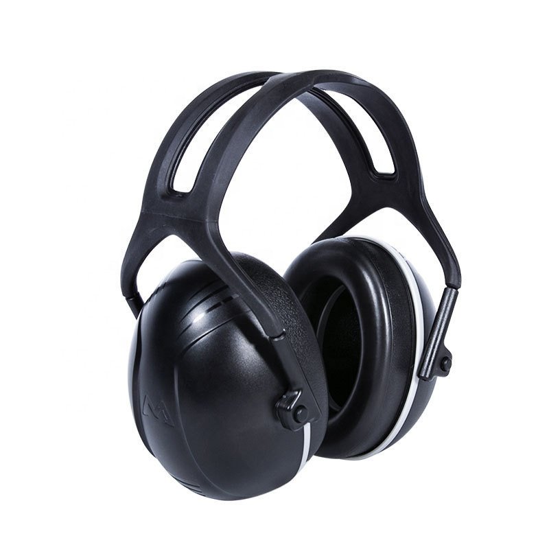 Luxury Noise Cancelling SNR 31dB Ear Muffs Hearing Protection Stainless Steel Headband Head Mounted Safety Earmuffs