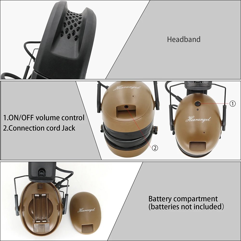 Hearing Protection with Bluetooth Headset Gel Ear Pads Used for Mowing, Snow Blowing, Construction, Workshop Ear Protection