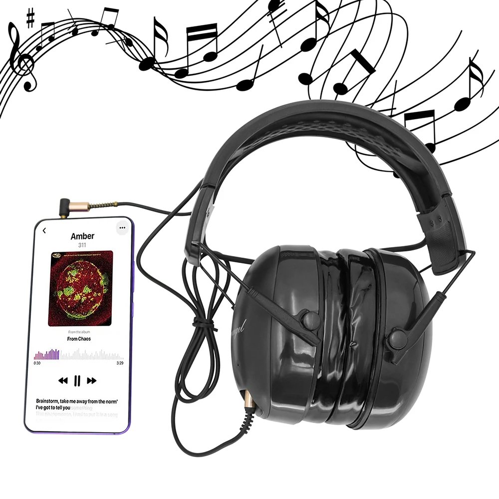 Hearing Protection with Bluetooth Headset Gel Ear Pads Used for Mowing, Snow Blowing, Construction, Workshop Ear Protection