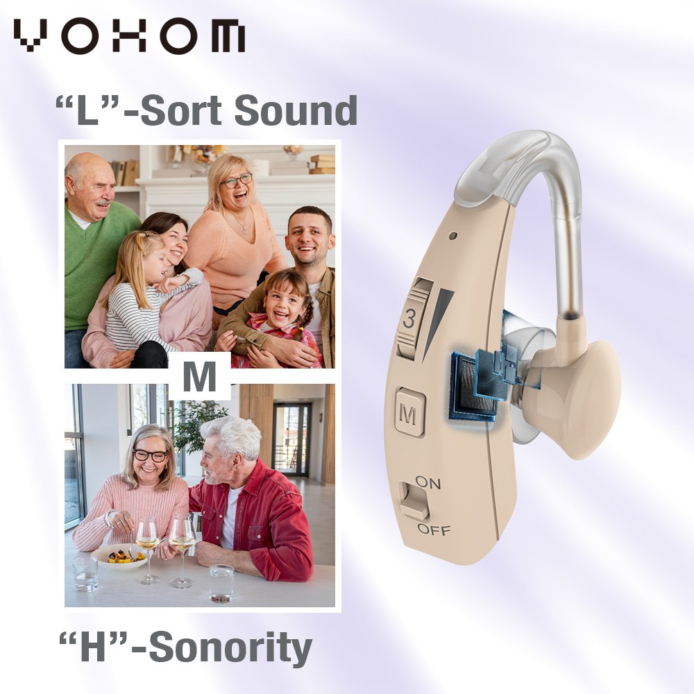 BTE hearing amplifier rechargeable hearing protection earphones wireless medical supplies digital hearing aid