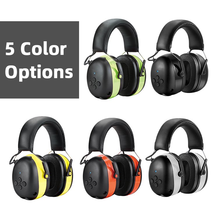 Noise Reduction Built-in Battery CE Approved Bluetooth Hearing Protection Adjustable Sound Proof Sleeping Earmuff
