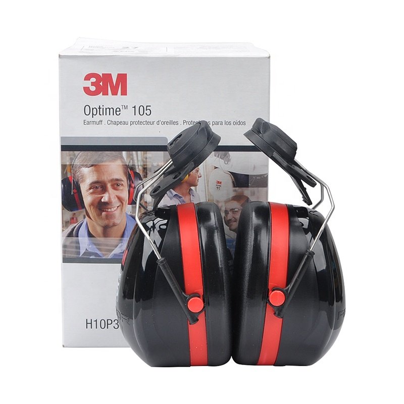 Optime 105 H10P3E Helmet-type Earmuffs Noise Reduction Construction Site Industrial Labor Protection Safety Earmuffs