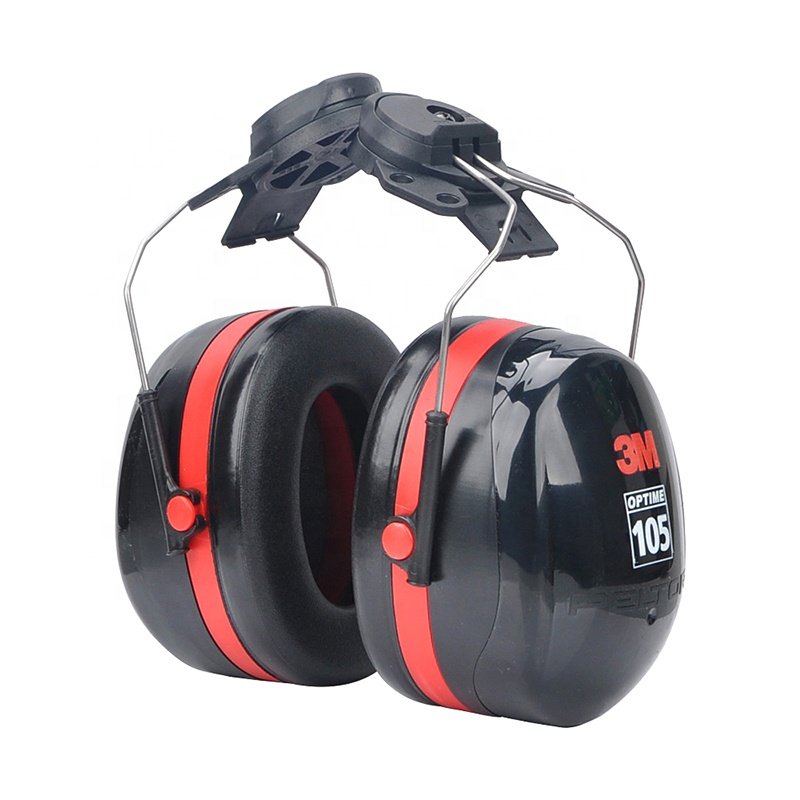 Optime 105 H10P3E Helmet-type Earmuffs Noise Reduction Construction Site Industrial Labor Protection Safety Earmuffs