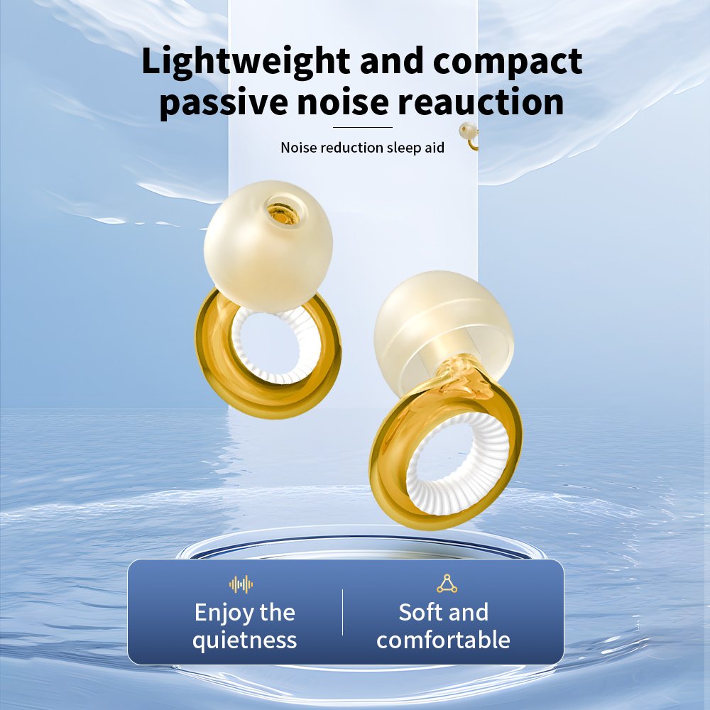 Silicone Earplugs for Music Parties With Case for Hearing Reduction, Hearing Protection Noise Reduction Ea rplugs