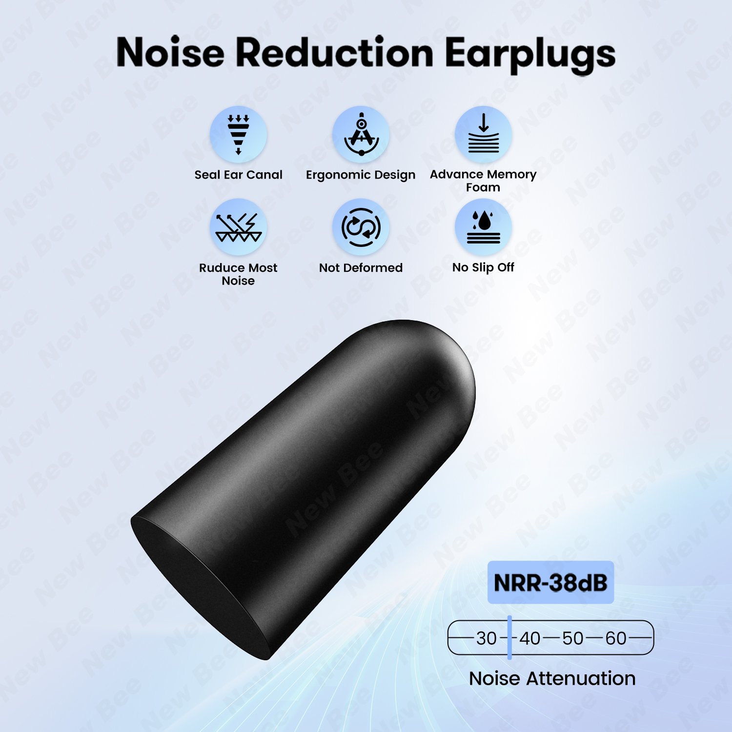 Bulk Wholesale 51Pairs Ear Plugs 38dB SNR Soft Foam Ear Plugs Sleeping Noise Cancelling Earplugs for Concerts Shooting Swimming