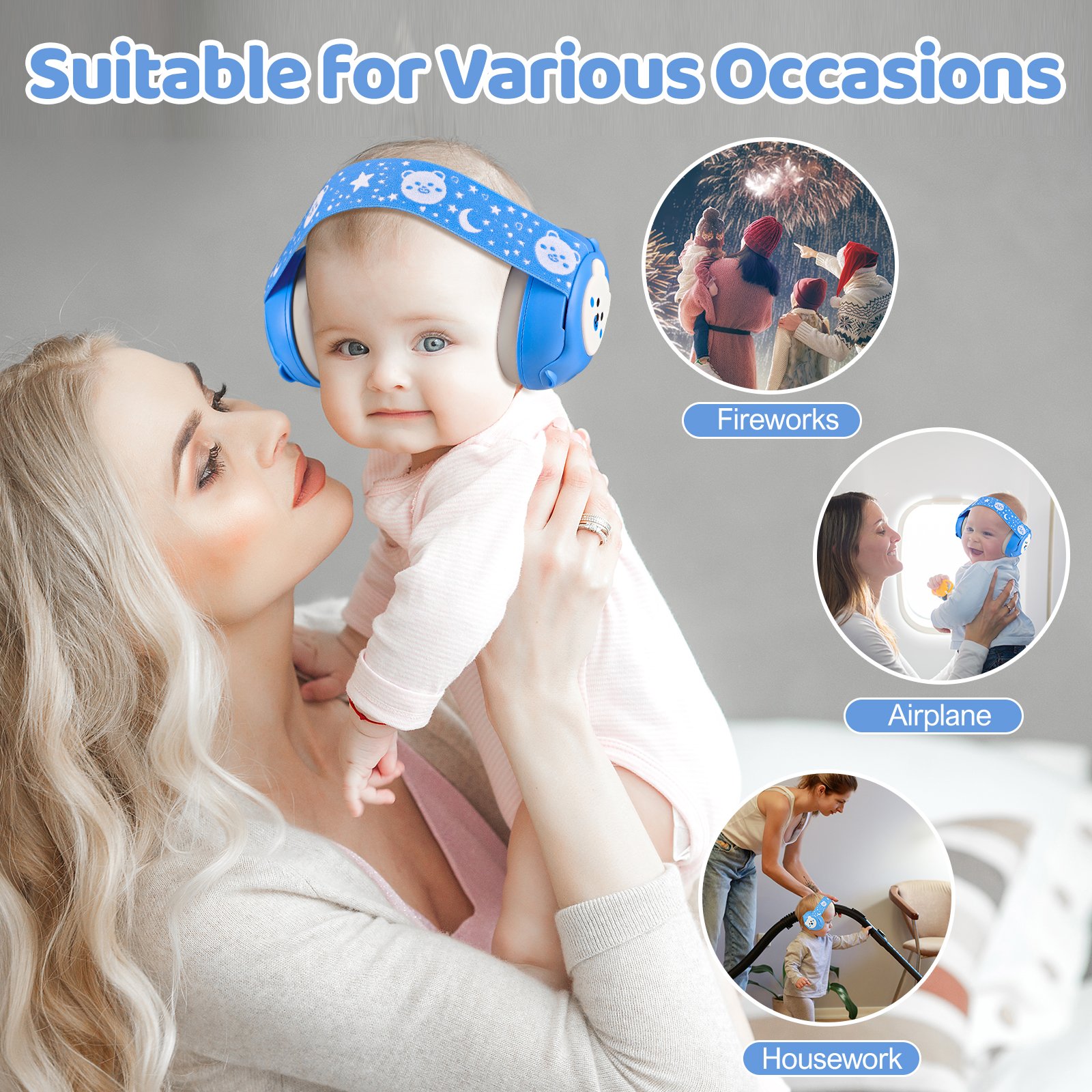 Baby Head Protector Hearing Protection Sleep Noise Cancel Baby Products Noise Reduction Earmuffs